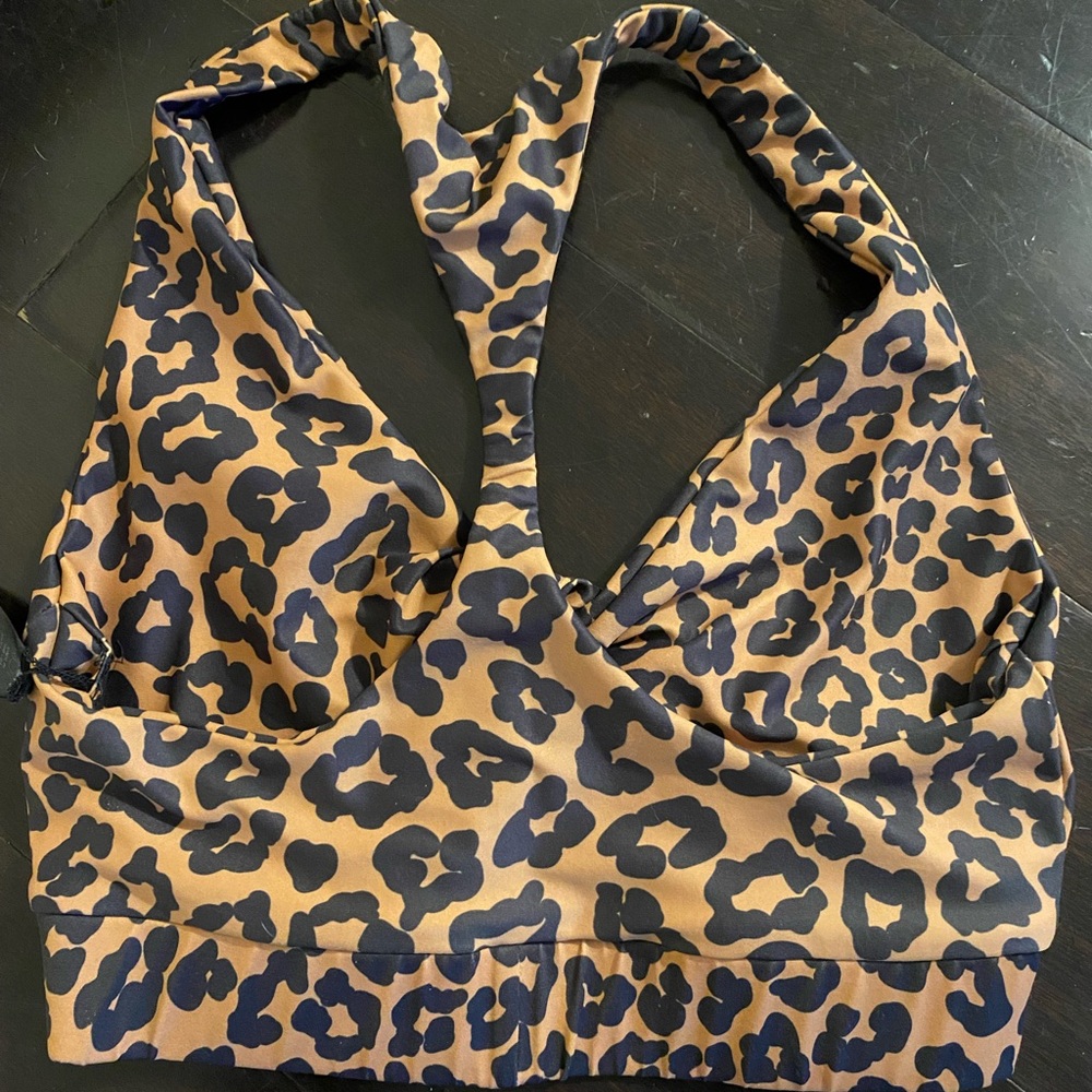 Beach Riot Leopard Print Sports Bra - Picture 2 of 2